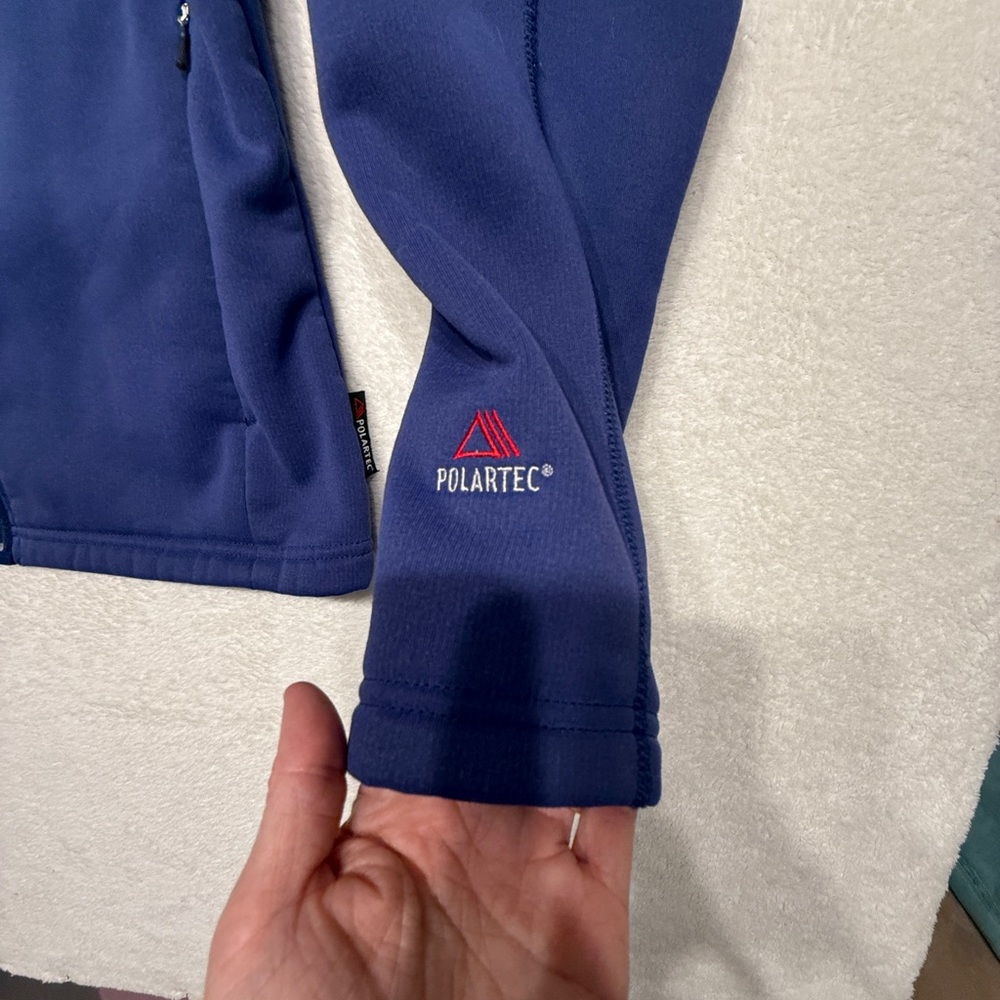 Columbia Women’s Full-Zip Jacket Blue Lightweight High Neck Contoured Fit Size M - Picture 13 of 16